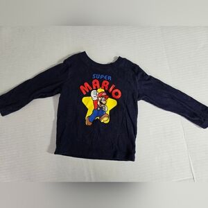 GAP Baby Gap 18-24months  Navy Blue Super Mario Long Sleeve Tee